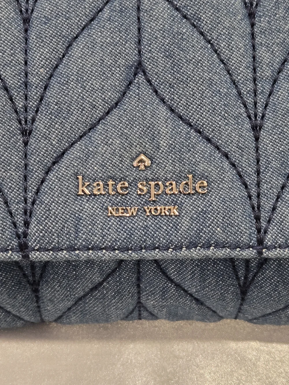 Kate Spade Emelyn Briar Quilted Denim Shoulder/Crossbody Bag